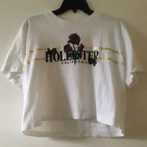 floral hollister crop top